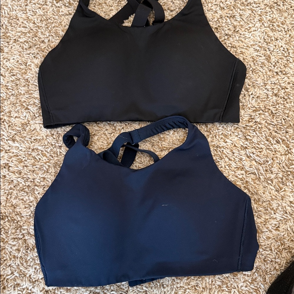 Lot of TWO Lululemon Energy Women's Black Navy Sports Bra! Sz 34C ! $59 EACH
